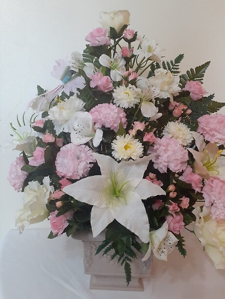 Artificial Tribute in Pink and White - Large