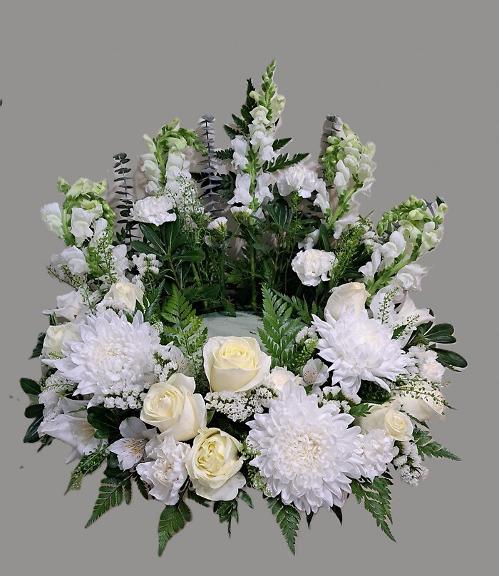 All White Urn Surround