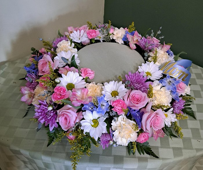 Urn Surround Pastel Garden