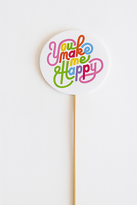 Happy Valentine Balloon Pick