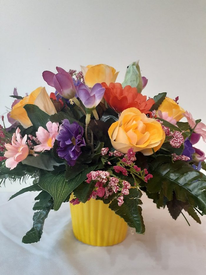 Silk - Yellow Vase
